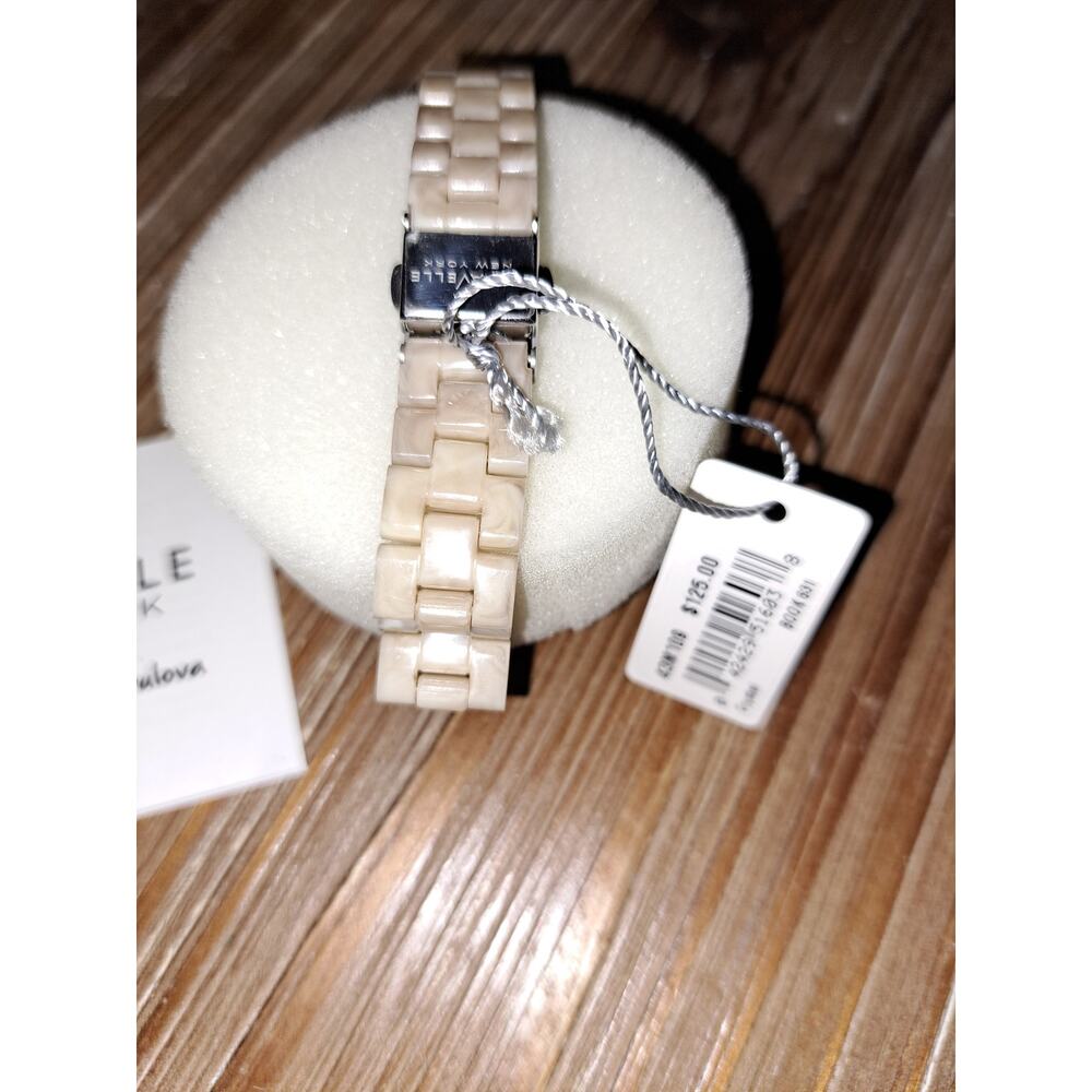 Bulova Caravelle Women's Quartz Beige Resin Watch - Picture 3 of 5